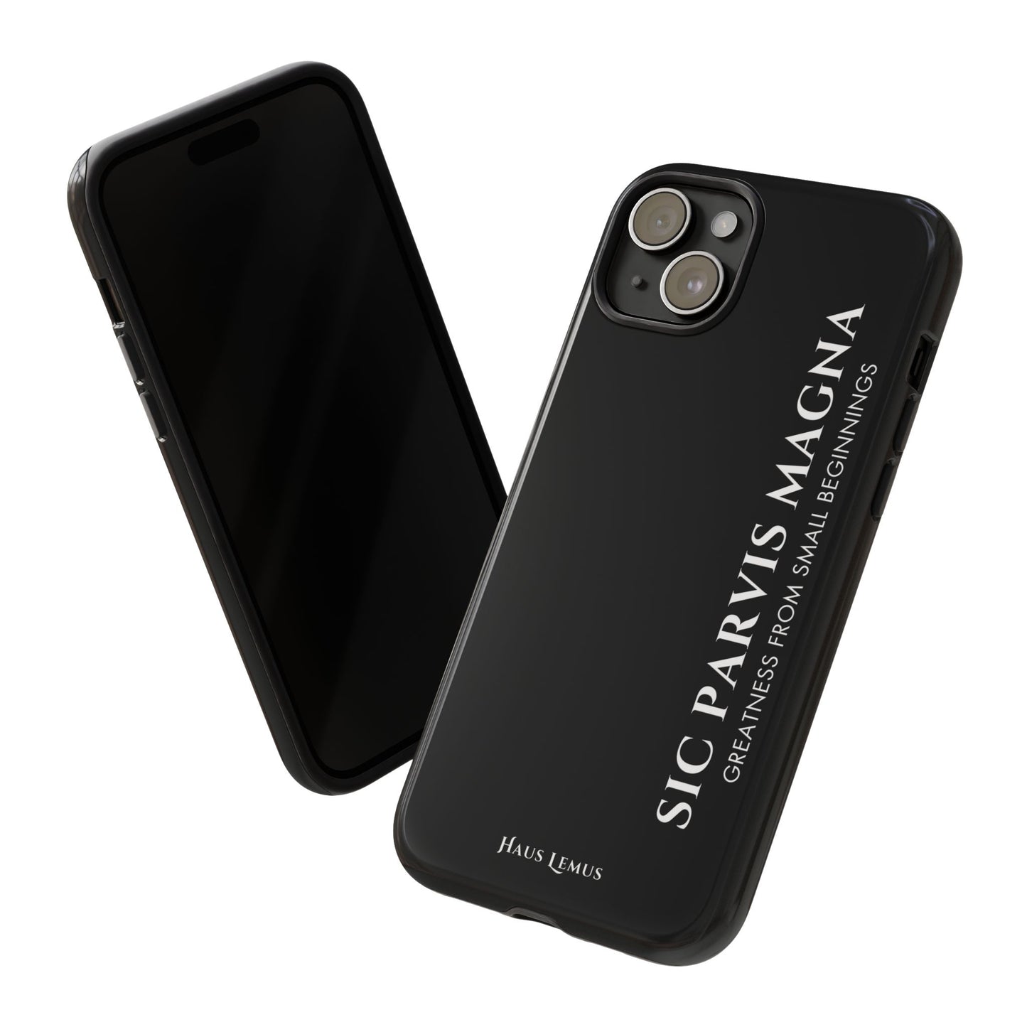 Minimalist iPhone Case - 'Sic Parvis Magna'