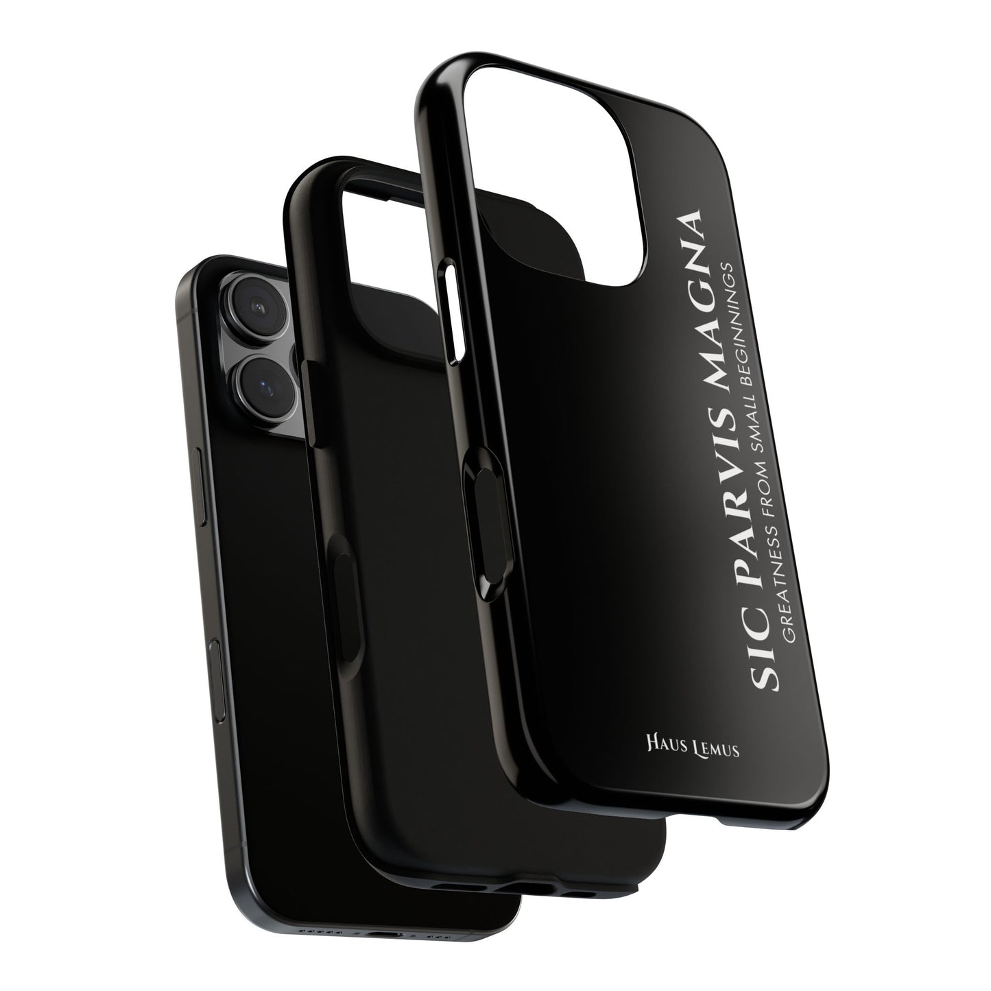 Minimalist iPhone Case - 'Sic Parvis Magna'