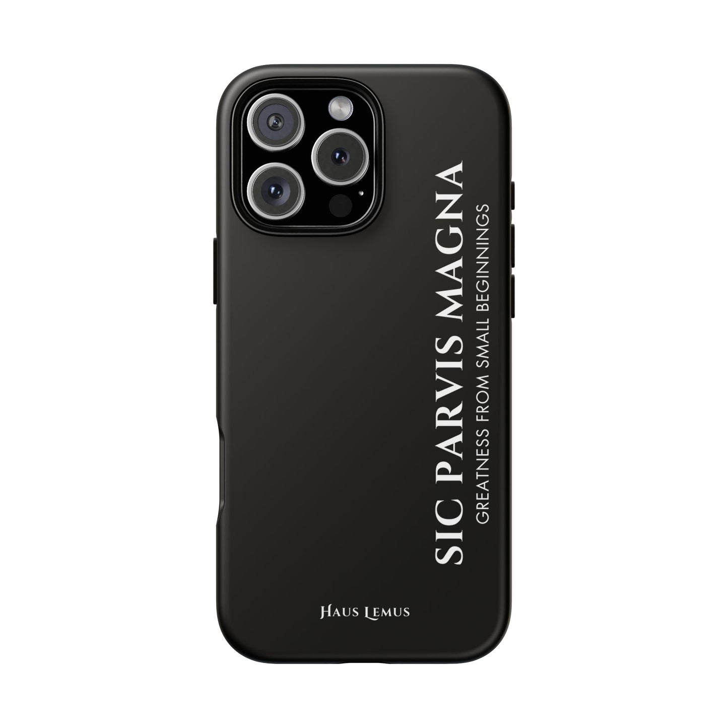 Minimalist iPhone Case - 'Sic Parvis Magna'