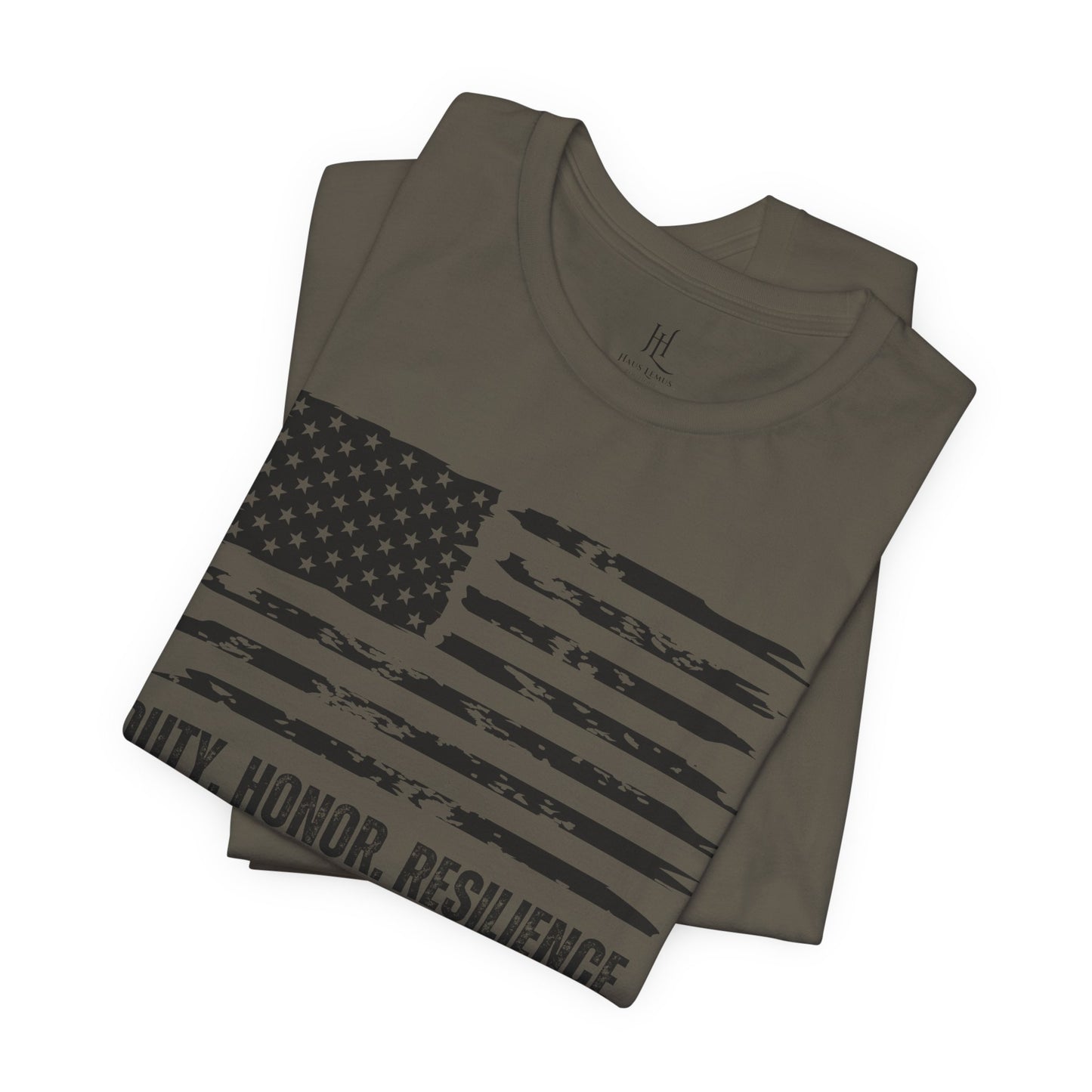 Duty Honor Resilience Flag Tee