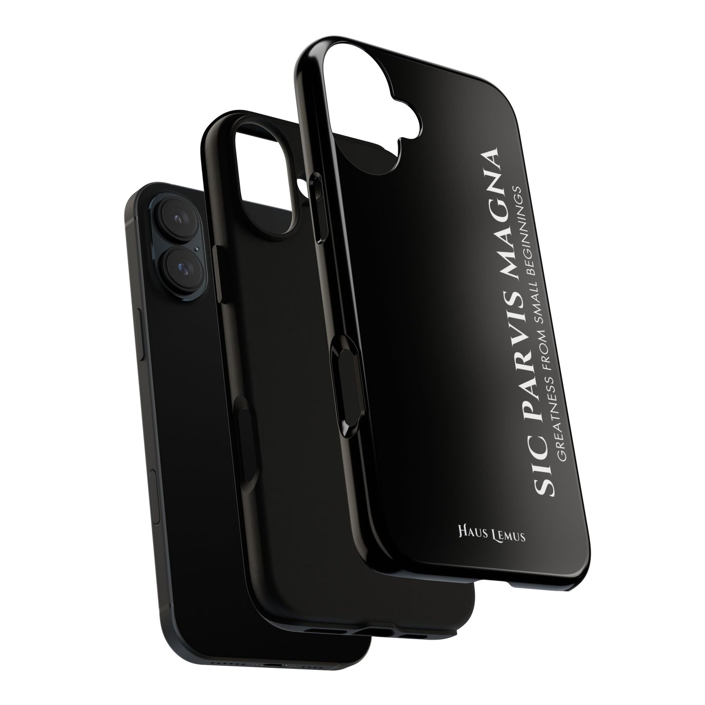 Minimalist iPhone Case - 'Sic Parvis Magna'