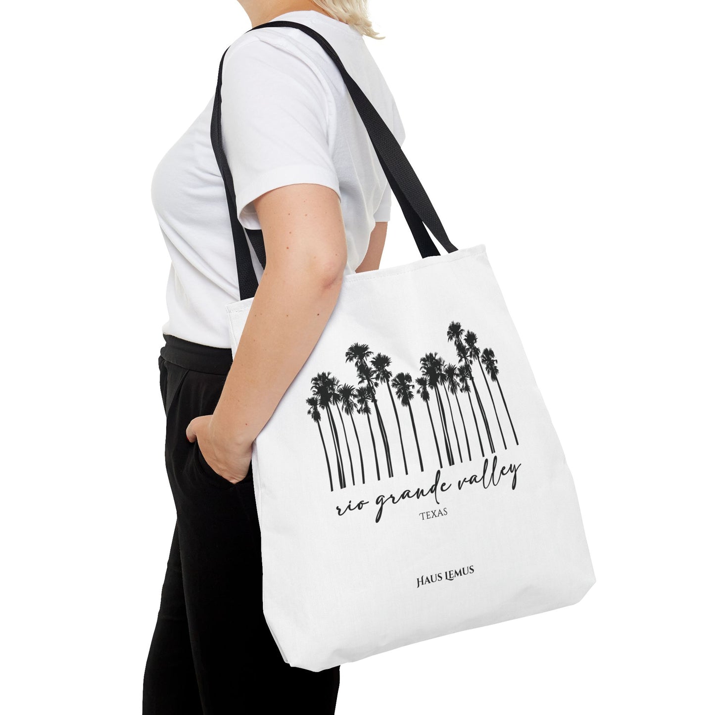 RGV Palm Tree Skyline Large Tote Bag