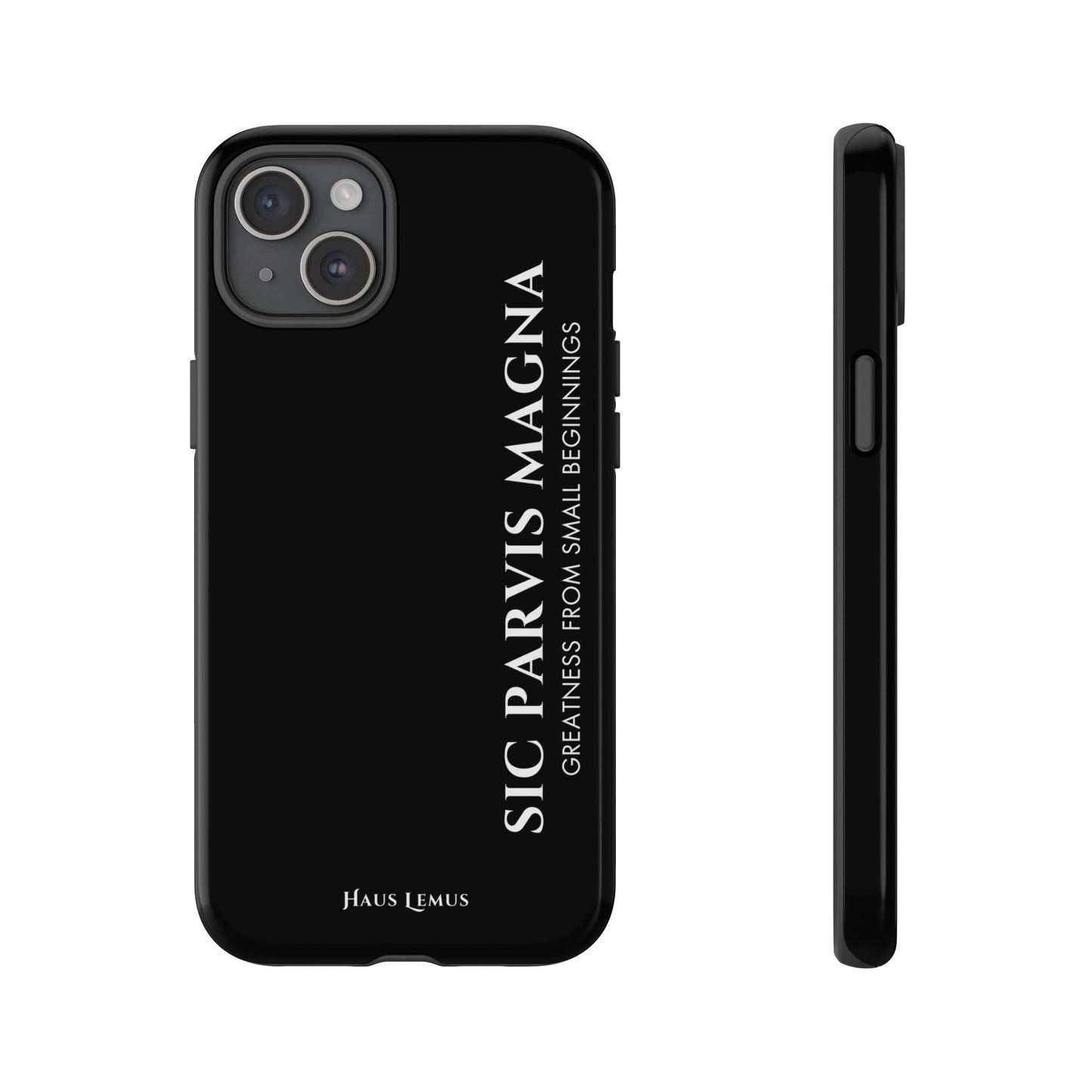 Minimalist iPhone Case - 'Sic Parvis Magna'