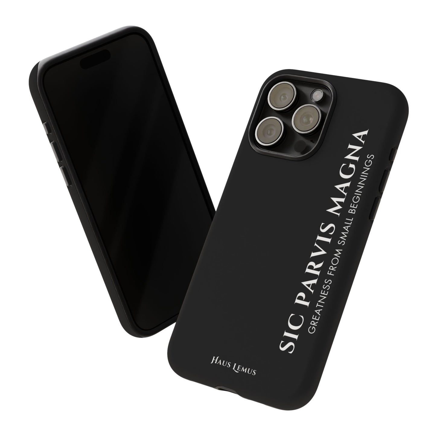 Minimalist iPhone Case - 'Sic Parvis Magna'