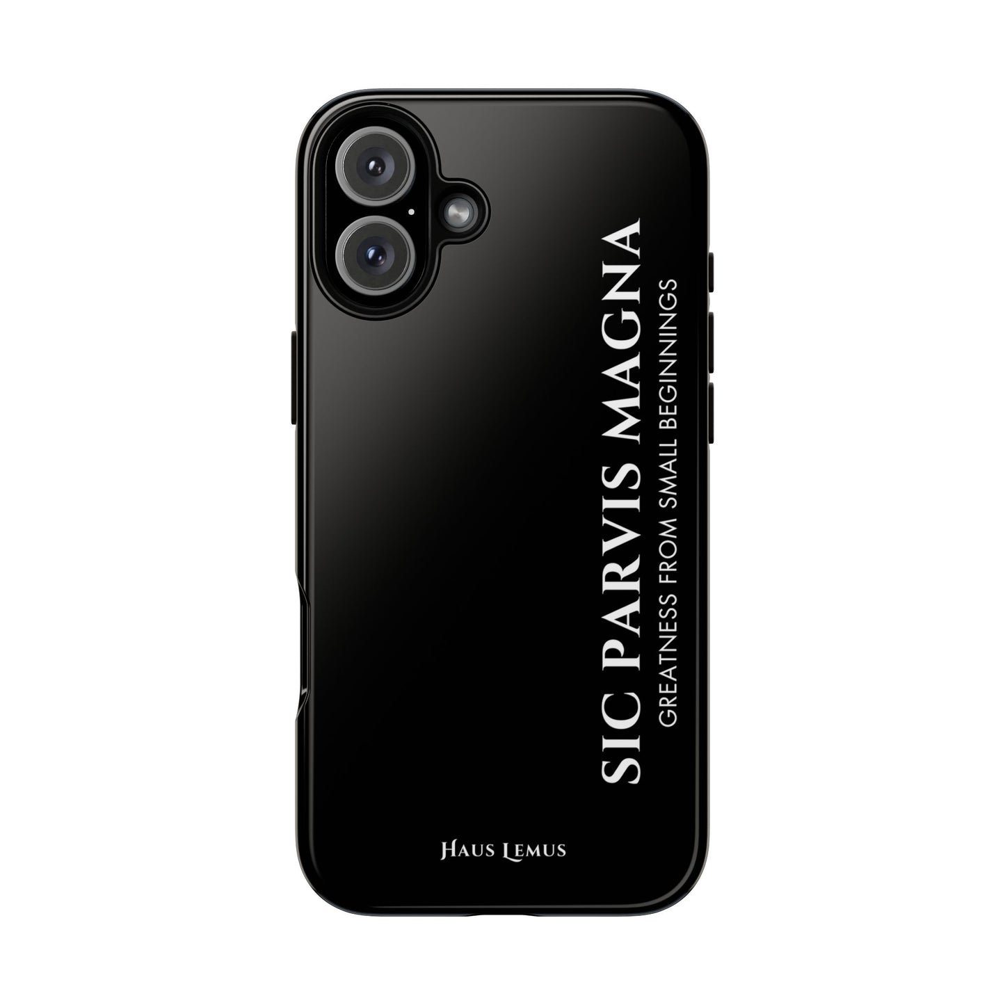 Minimalist iPhone Case - 'Sic Parvis Magna'