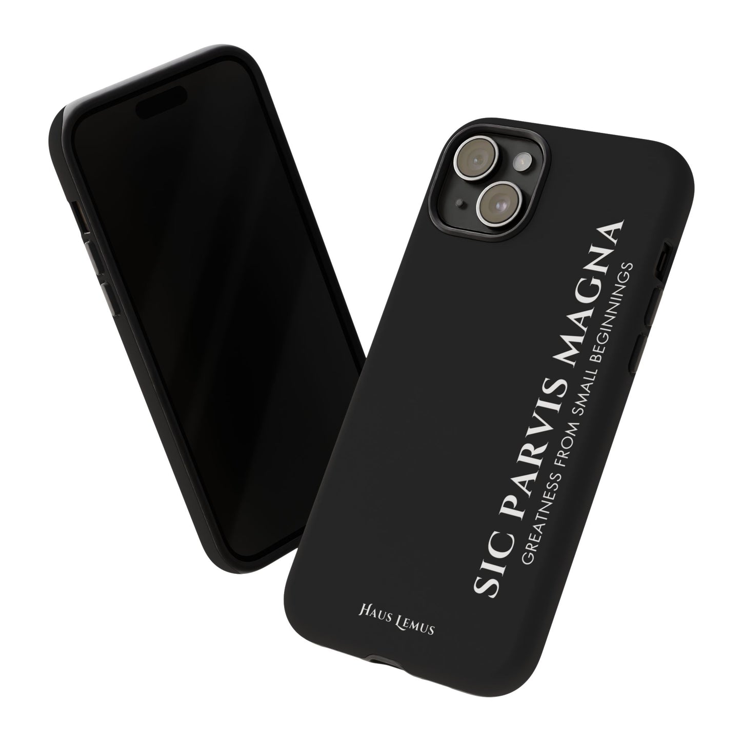 Minimalist iPhone Case - 'Sic Parvis Magna'