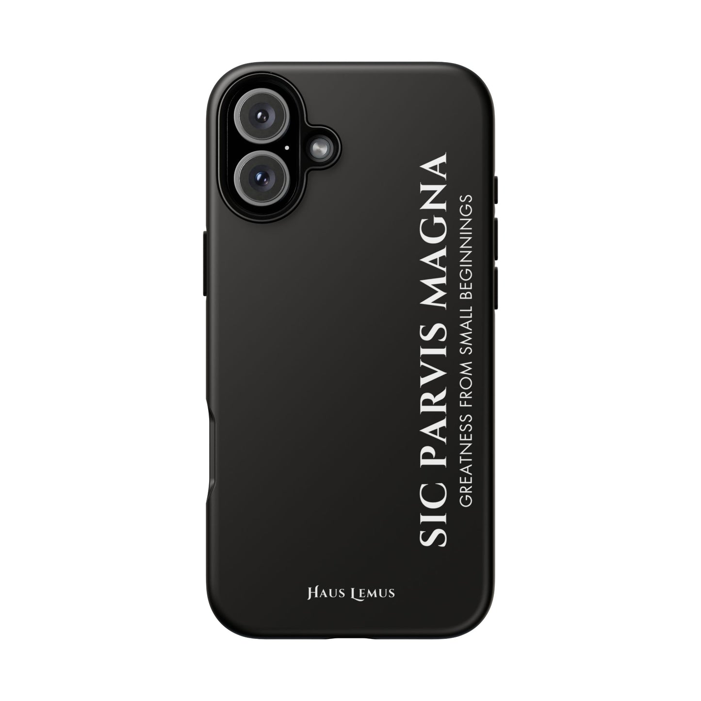 Minimalist iPhone Case - 'Sic Parvis Magna'