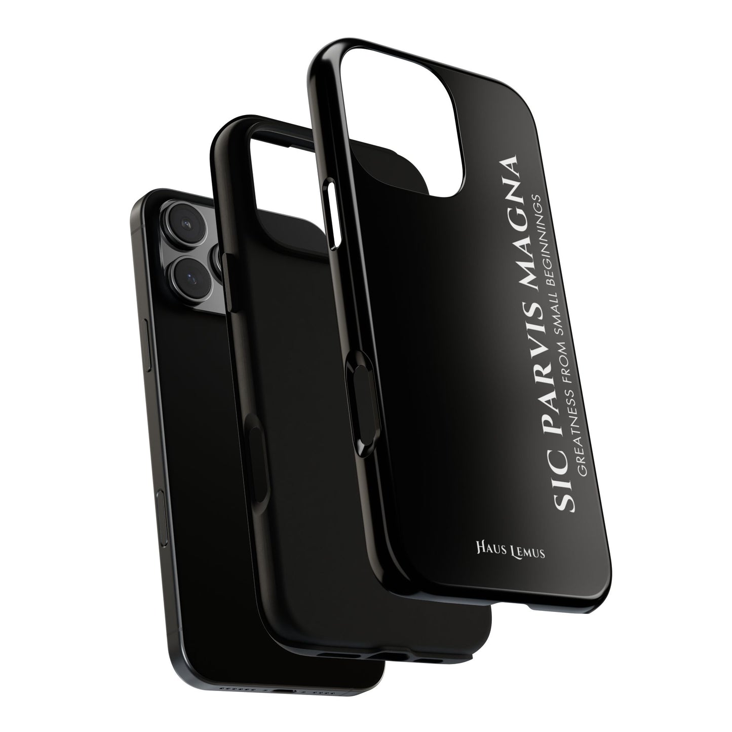 Minimalist iPhone Case - 'Sic Parvis Magna'