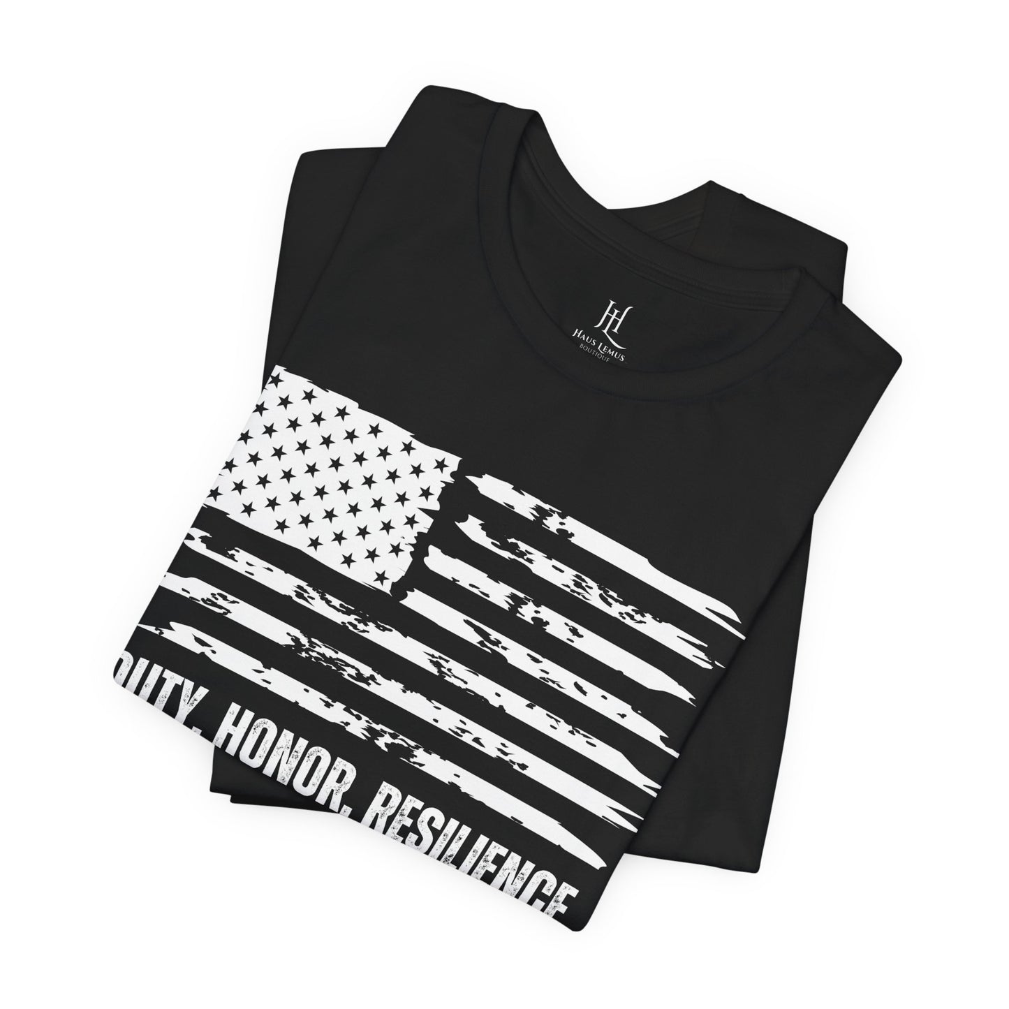 Duty Honor Resilience Flag Tee