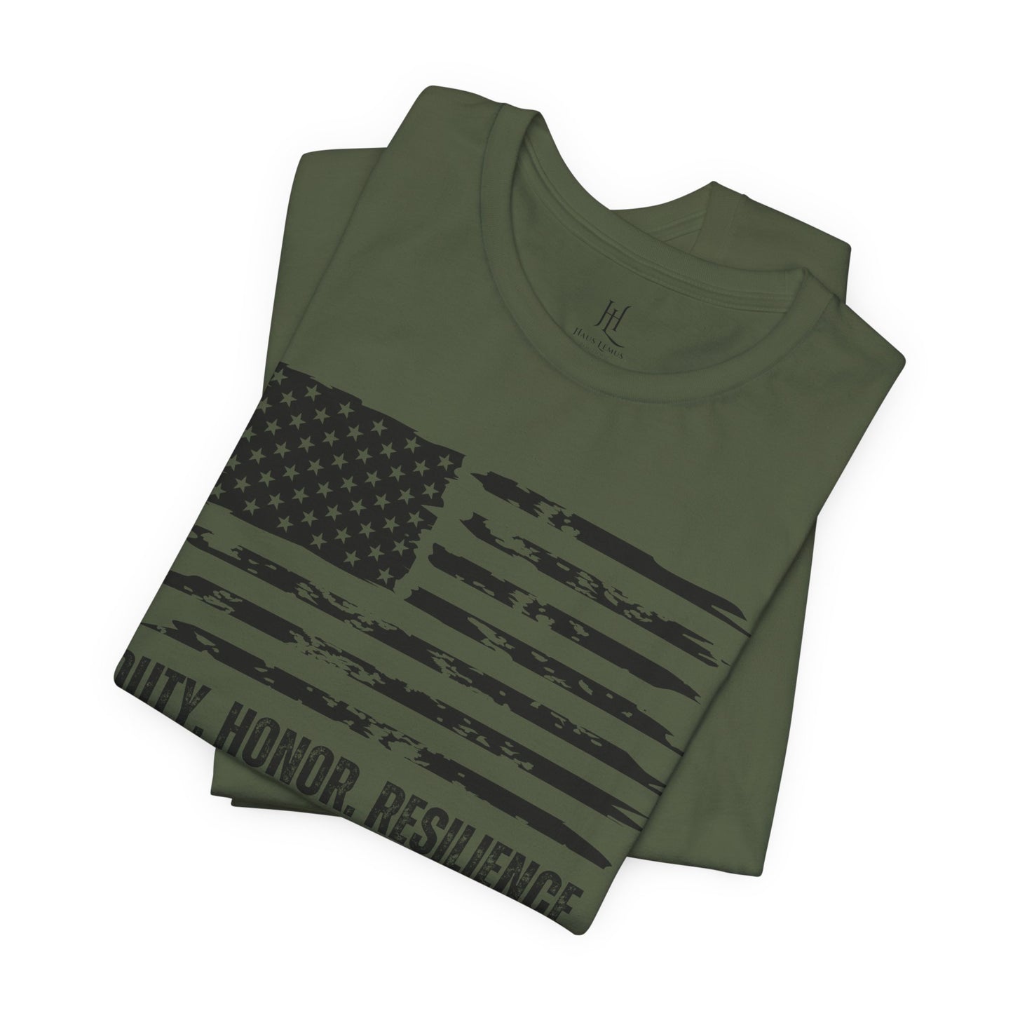 Duty Honor Resilience Flag Tee