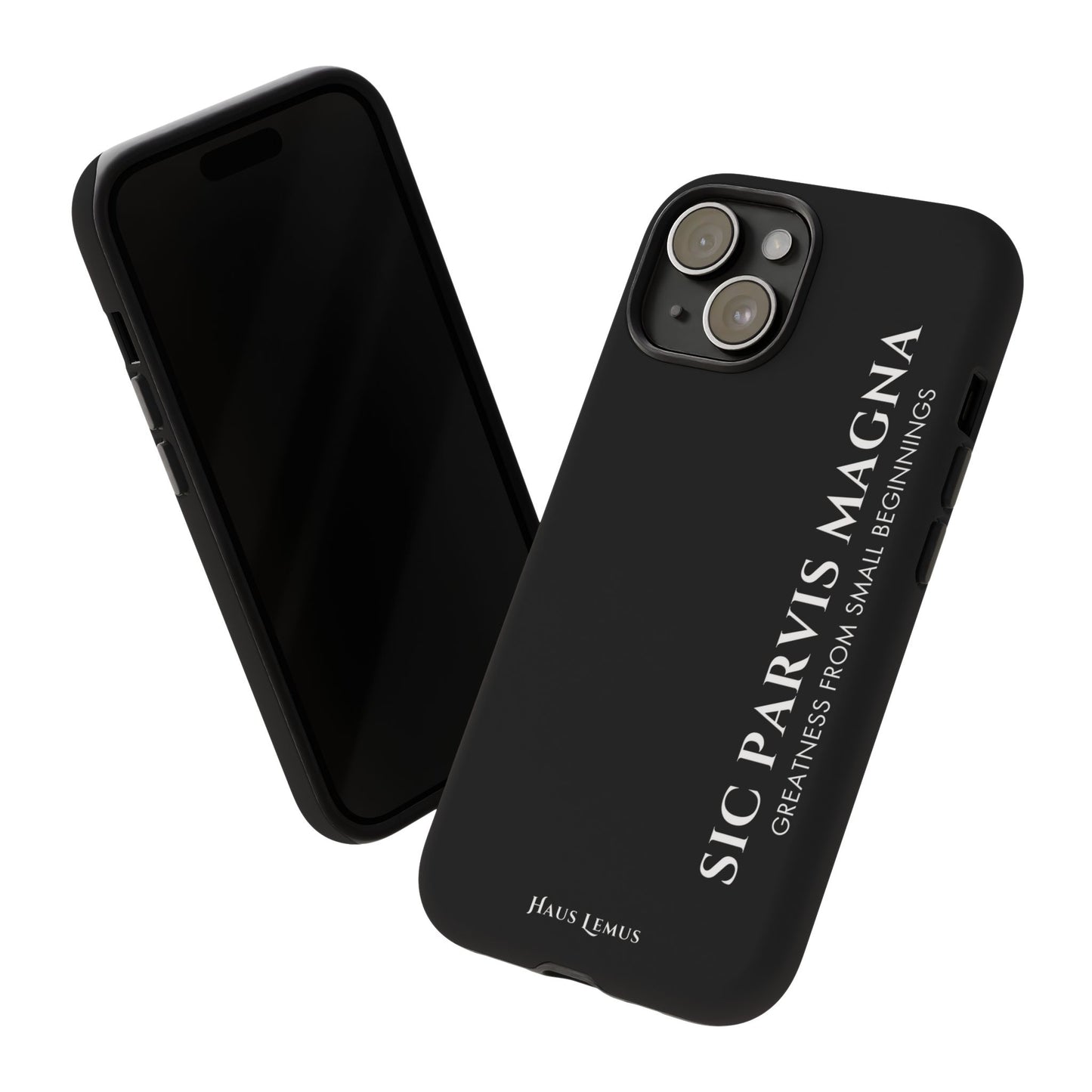 Minimalist iPhone Case - 'Sic Parvis Magna'