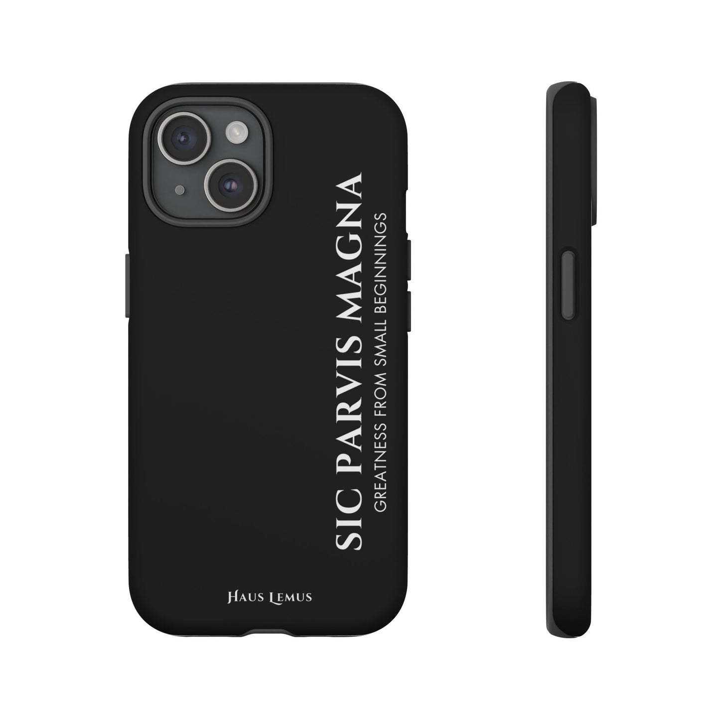 Minimalist iPhone Case - 'Sic Parvis Magna'