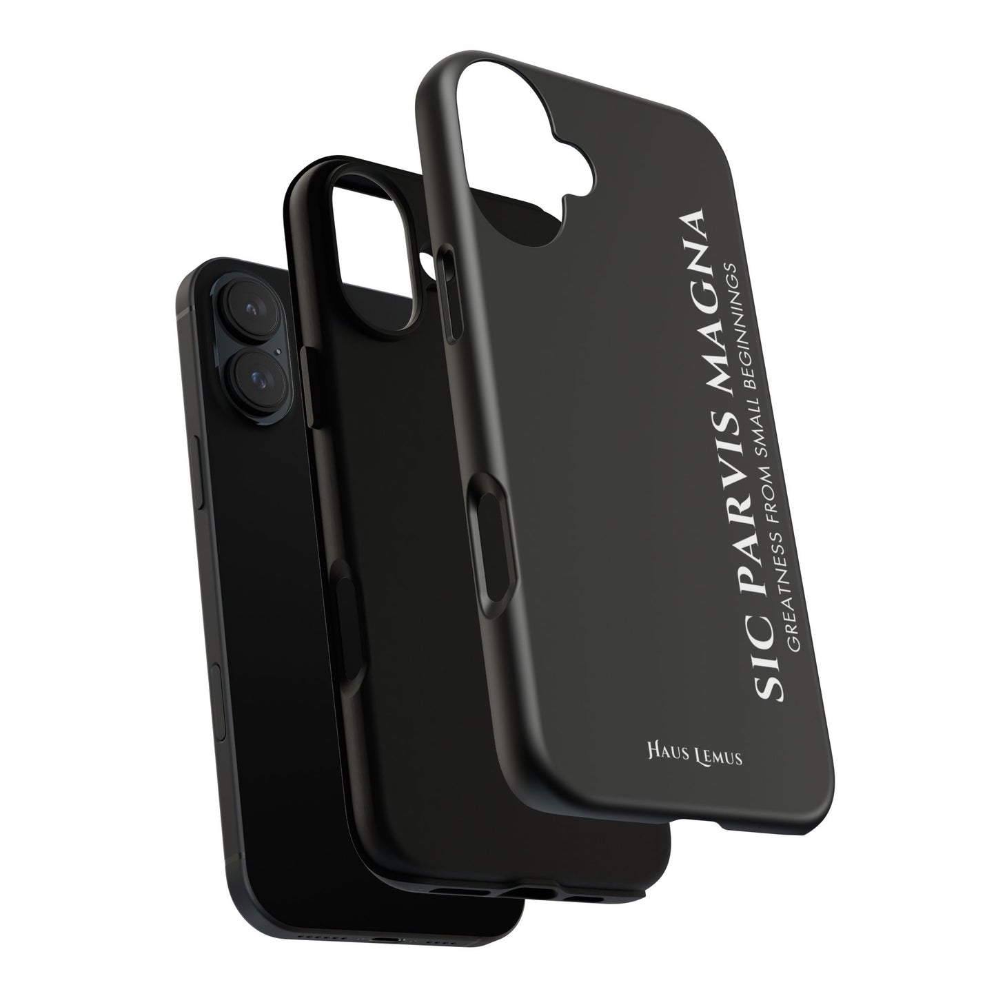 Minimalist iPhone Case - 'Sic Parvis Magna'