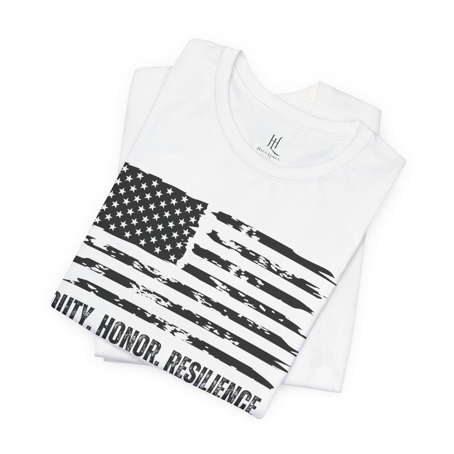 Duty Honor Resilience Flag Tee