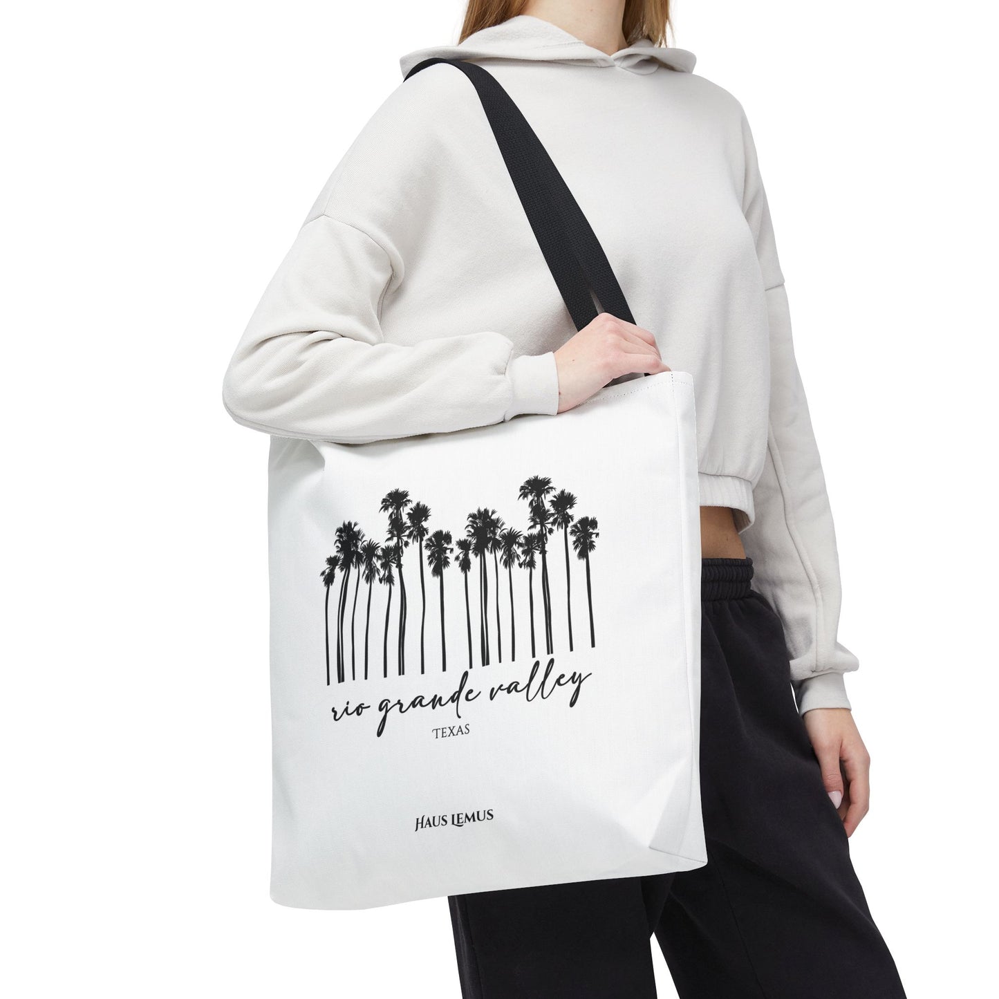 RGV Palm Tree Skyline Large Tote Bag