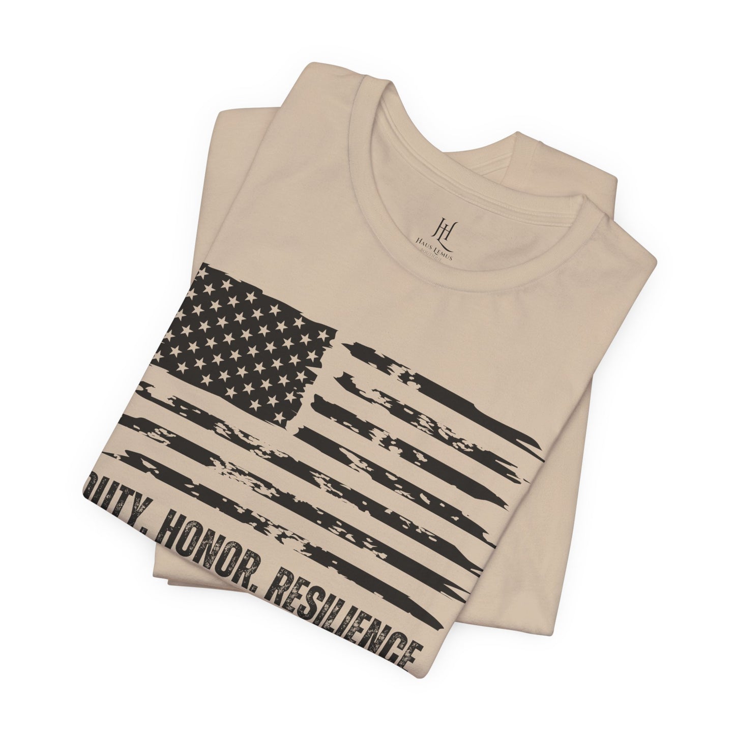 Duty Honor Resilience Flag Tee