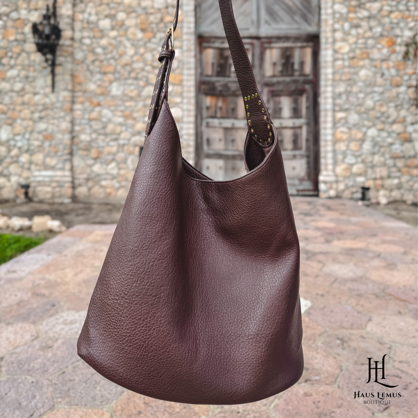 Chic Vegan Leather Hobo Bag